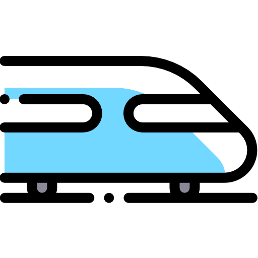 Train Detailed Rounded Color Omission icon