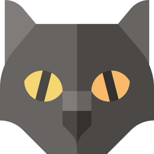 Cat Basic Straight Flat icon