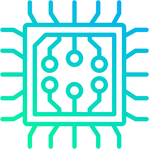 cpu Generic gradient outline Icône