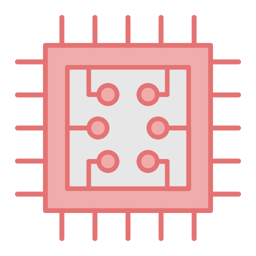 cpu Generic color lineal-color icon