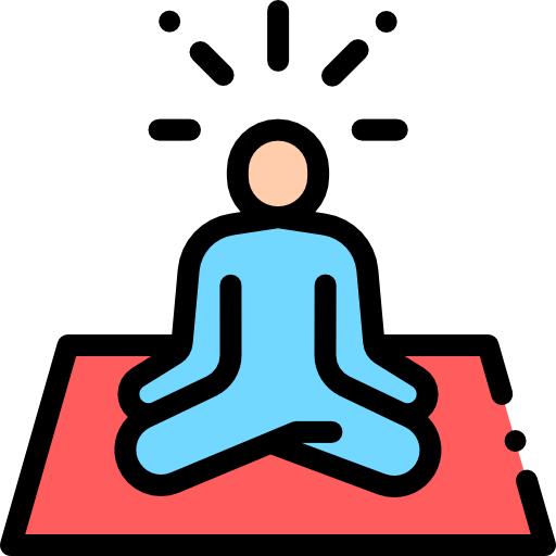 yoga Detailed Rounded Lineal color icon