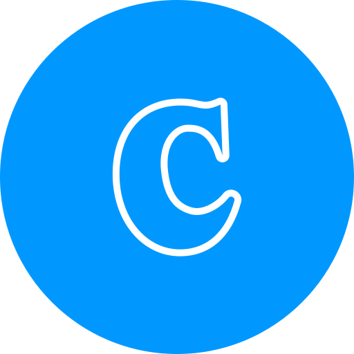 문자 c Generic color fill icon