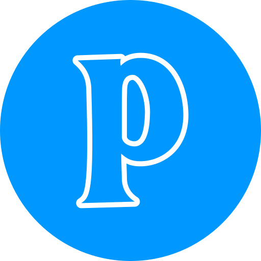 편지 p Generic color fill icon