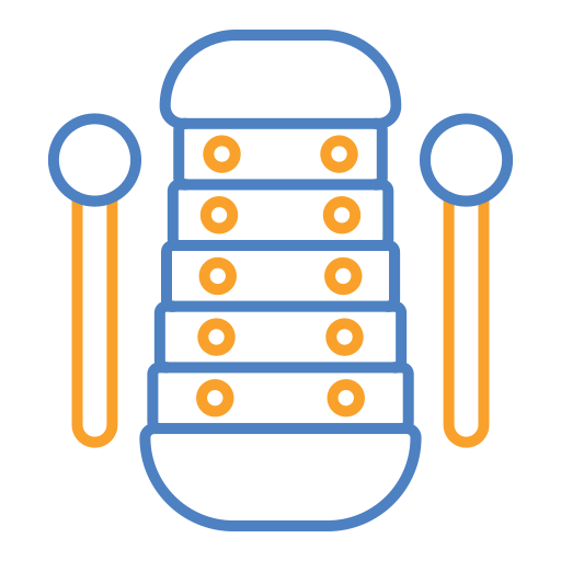 ksylofon Generic color outline ikona
