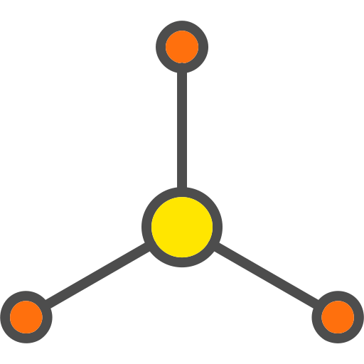 cząsteczka Generic color lineal-color ikona