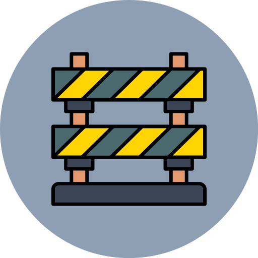 Barrier Generic color lineal-color icon