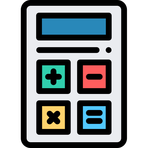 taschenrechner Detailed Rounded Lineal color icon