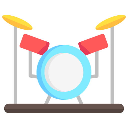 Drum set Generic color fill icon