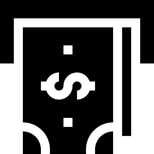 point de paiement Basic Straight Filled Icône