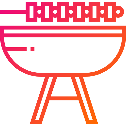 barbecue Generic gradient outline icona