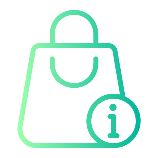 Shopping bag Generic gradient outline icon