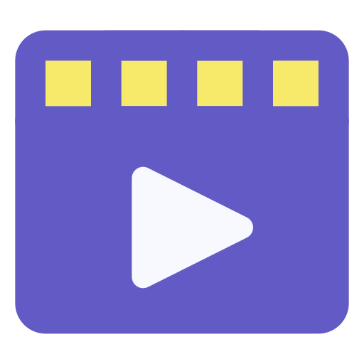 film Generic color fill icon