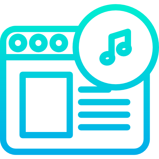 Music Kiranshastry Gradient icon