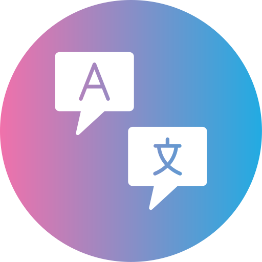 言語 Generic gradient fill icon