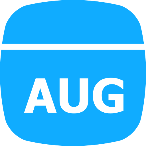 august Generic color fill icon