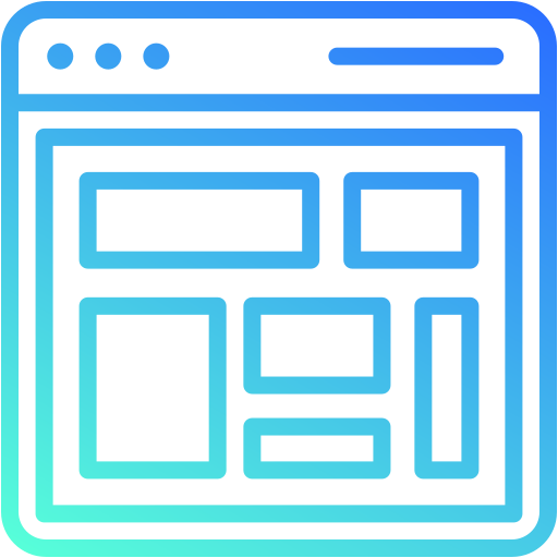 seitenlayout Generic gradient outline icon