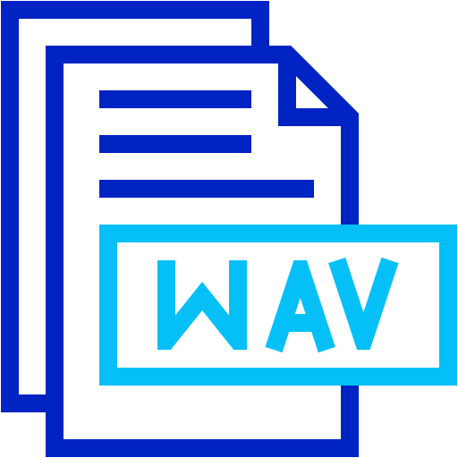 Wav Generic color outline icon