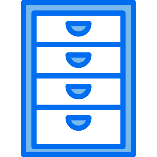 File cabinet Payungkead Blue icon