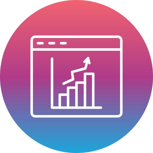 Bar chart Generic gradient fill icon