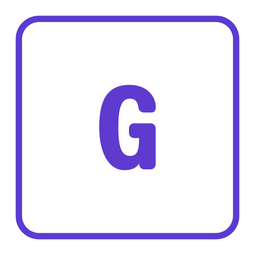 buchstabe g Generic color fill icon