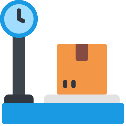 Weighing machine Juicy Fish Flat icon