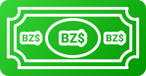 Belize dollar Generic gradient fill icon