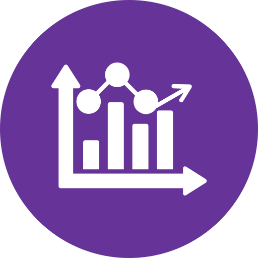 Bar graph Generic color fill icon