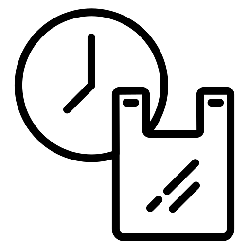 Polyethylene Generic black outline icon