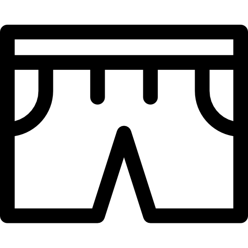 short Basic Rounded Lineal Icône