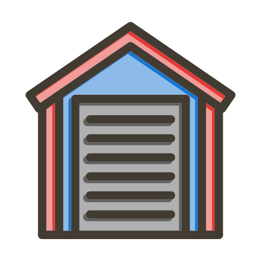 Garage Generic color lineal-color icon