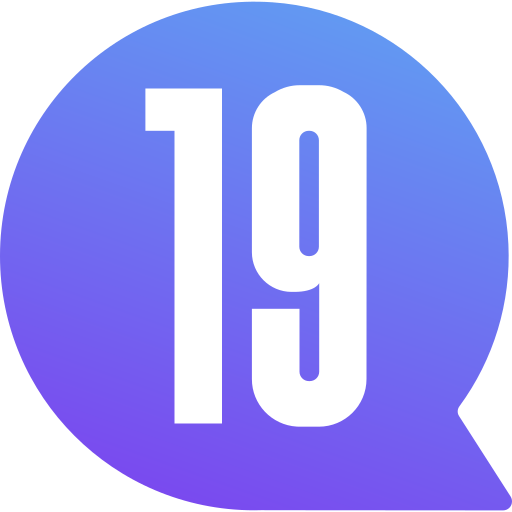 Nineteen Generic gradient fill icon