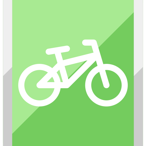 Bike lane Generic color fill icon