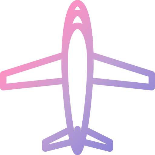 avião Generic gradient outline Ícone