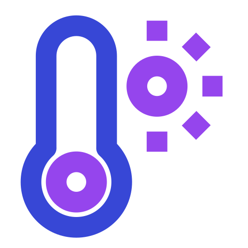 Hot temperature Generic color outline icon