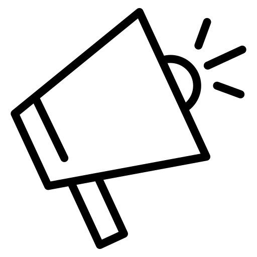 megaphon Generic black outline icon