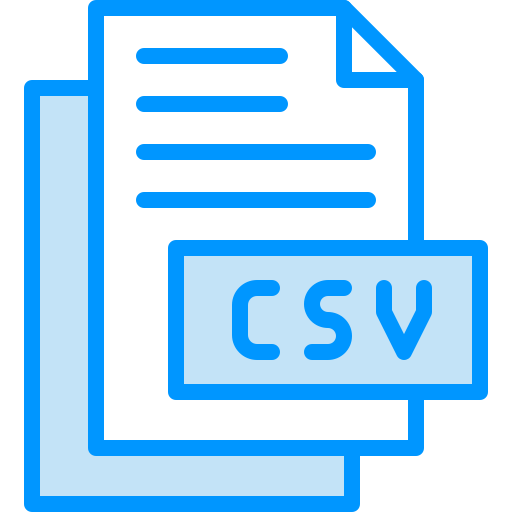 csv Generic color lineal-color icoon