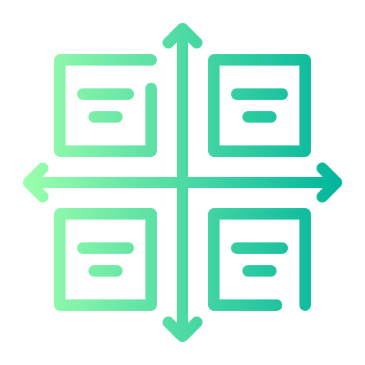 diagrama Generic gradient outline Ícone