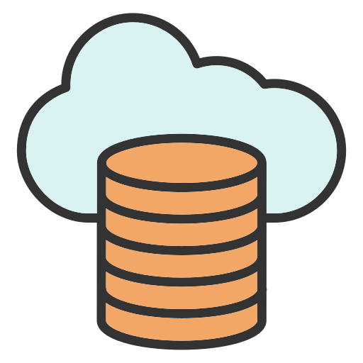 Cloud storage Generic color lineal-color icon