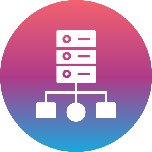 computação em cluster Generic gradient fill Ícone