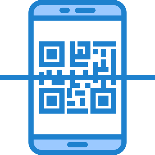 qr srip Blue icon