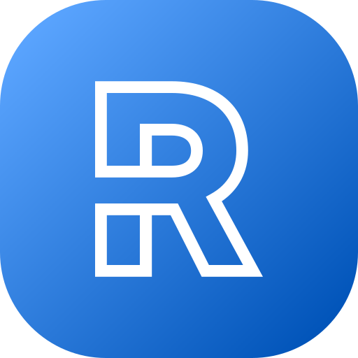 buchstabe r Generic gradient fill icon