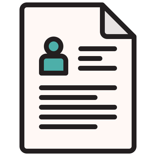 Resume Generic color lineal-color icon