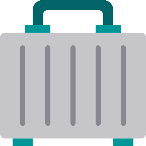 Suitcase srip Flat icon