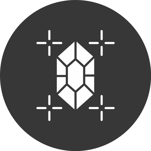 보석 Generic black fill icon