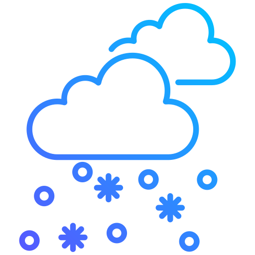 Снег Generic gradient outline иконка