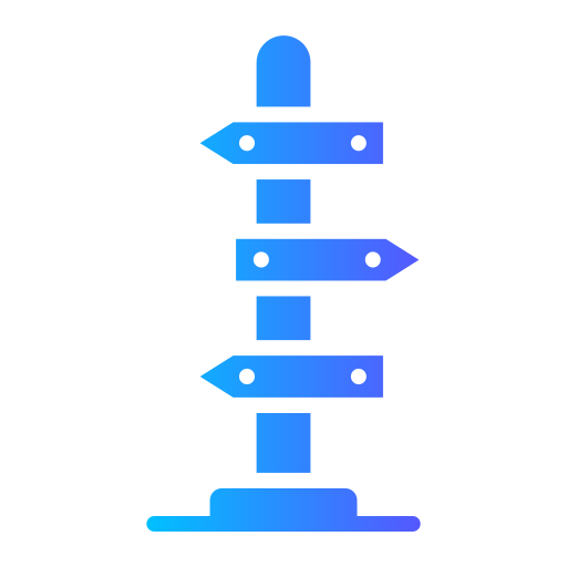 segnale stradale Generic gradient fill icona