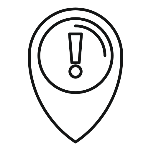 Pin Generic outline icon