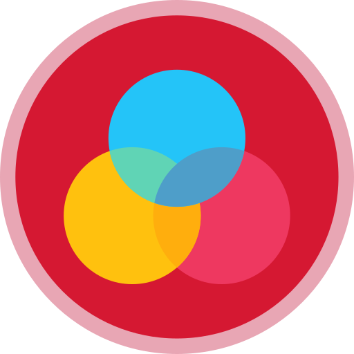 Venn diagram Generic color fill icon