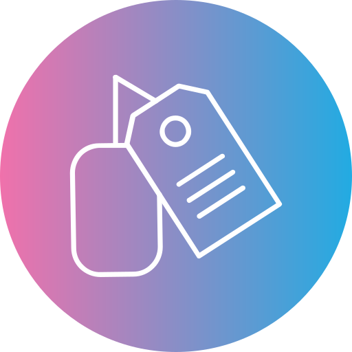 Luggage tag Generic gradient fill icon