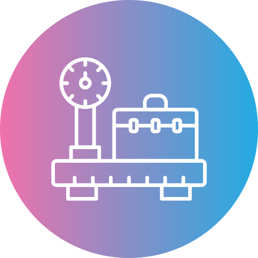 Luggage scale Generic gradient fill icon